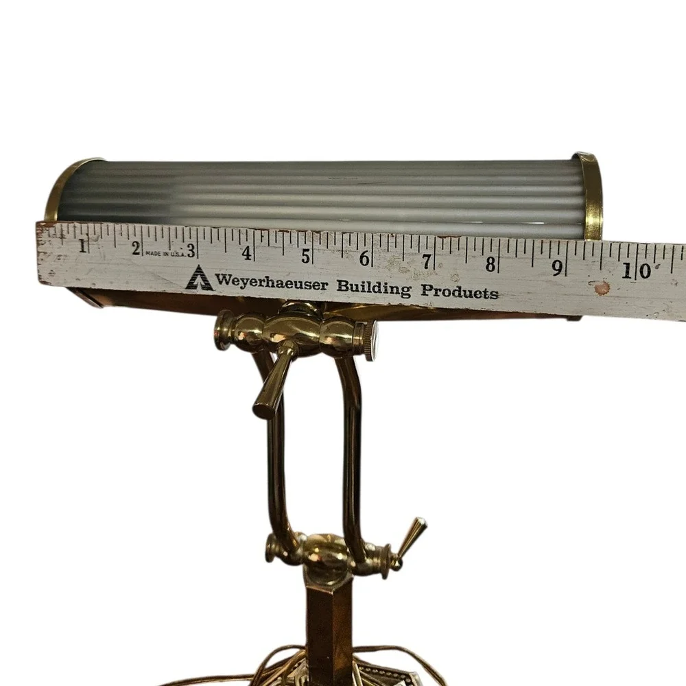 Vintage Brass Bankers‎ Piano Desk Lamp Adjustable UL Certified Mid- Century MCM